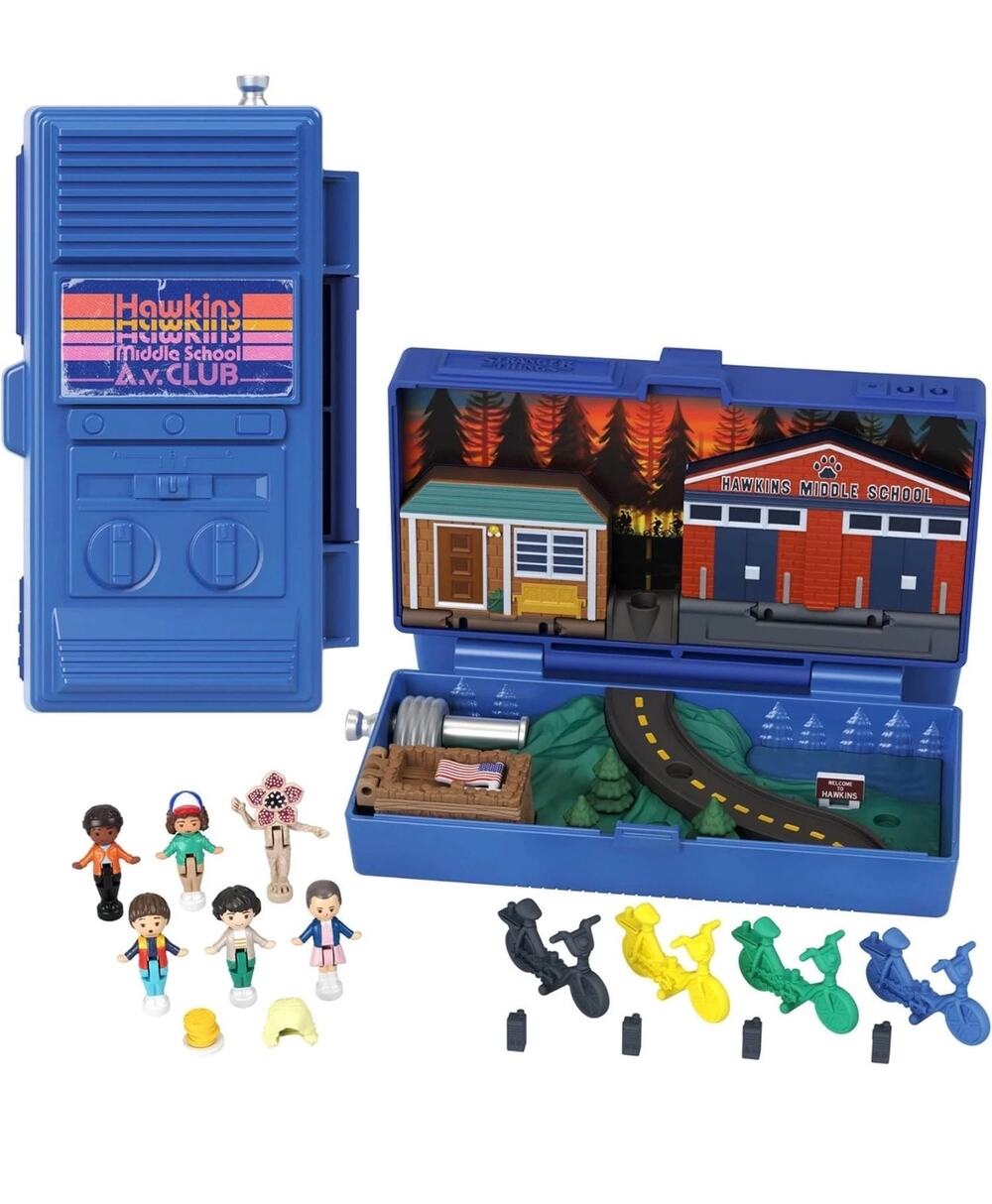 Polly Pocket Stranger Things Collector Compact Walkie Talkie Playset Mattel New